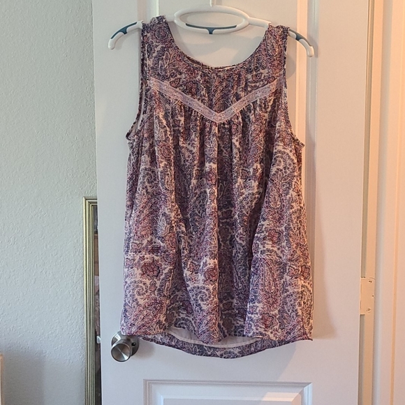 Feminine Sleeveless Lucky Brand Tunic Top 1X - Picture 5 of 10
